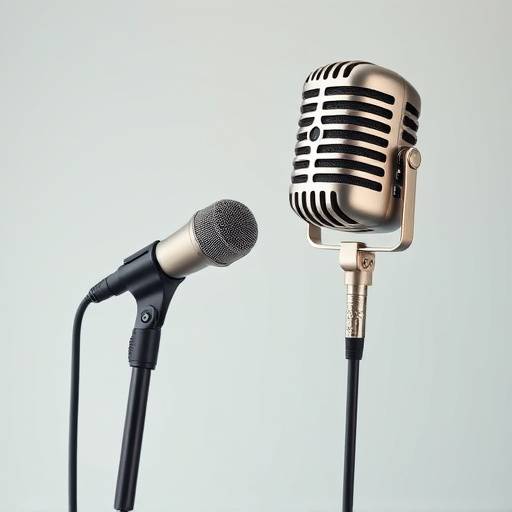 Un microfono professionale da studio.